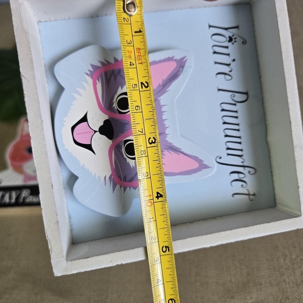 Charming & Motivational Cat Decor 2-pc Set - Picture 10 of 11